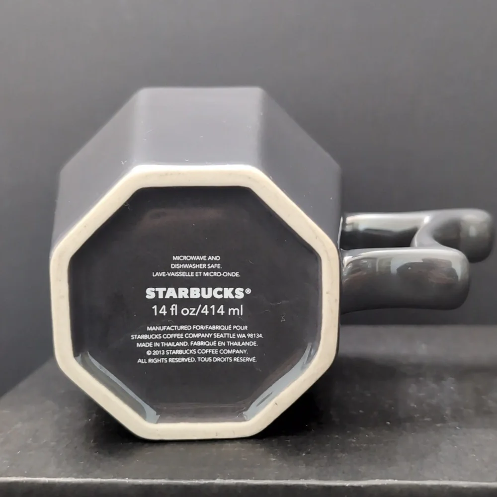 Starbucks 2013 14 fl oz, Limited Edition Silver/Metallic Gray Holiday Mug. - Picture 6 of 8